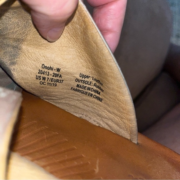 OLUKAI Womens Tapa Bubbly Platform Wedge ONOHI LEATHER SLIDE SANDALS sz 7 - Picture 8 of 8